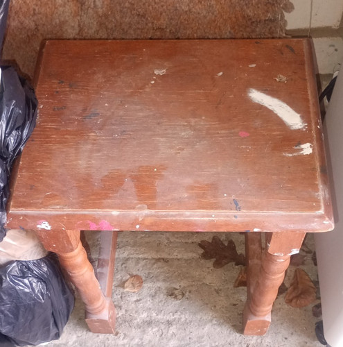 Small wooden table