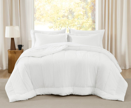 Oversized cotton percale white - cotton,