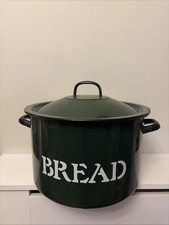 Vintage Large Green & White