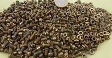MECCANO PART 37 37B 37C X870 HEX NUTS ROUND BOLTS ORIGINAL PARTS OLD VINTAGE TOY