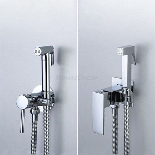 Chrome toilet douche - chrome, shower