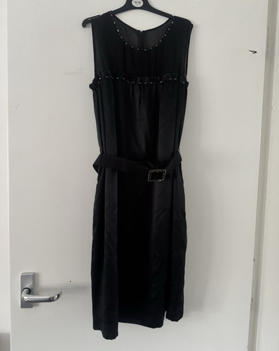 Untold black satin - black, pencil