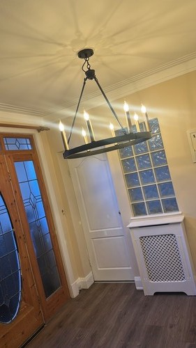 Chandelier light fixture black