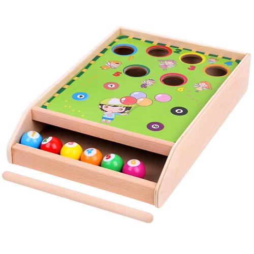 Green mini pool - table, wooden