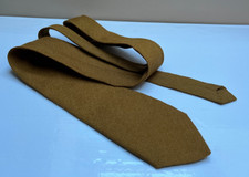 Vintage Tie Mens Mustard Wool