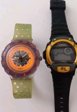 Swatch Watch ...Vintage 80s Clear Plastic Collectable.. Job Lot
