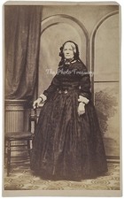 CDV ELDERLY LADY IN BLACK