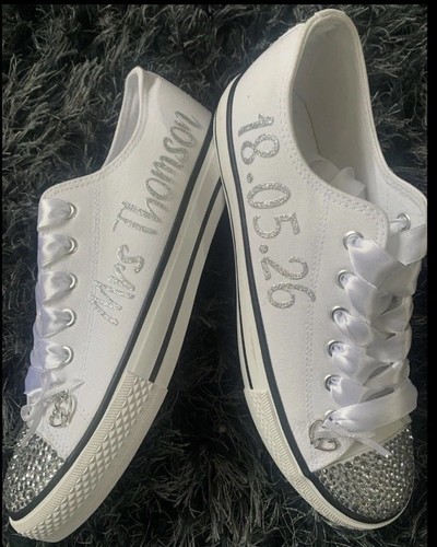 Custom made wedding trainers - custom,
