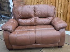 Leather Sofa 2-Seater, 2 X