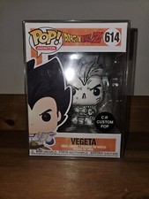 Funko Pop! Dragon Ball Z - Vegeta #614 Custom Painted Pop + Protector