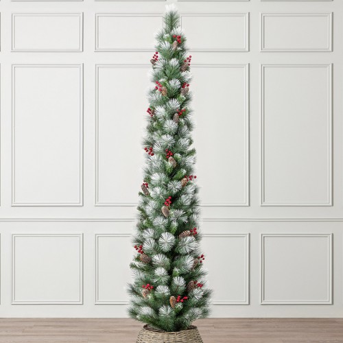 Slim christmas tree artificial - christmas,