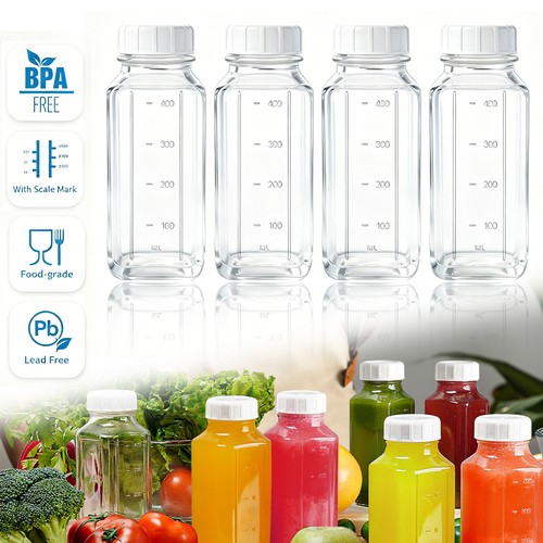 Glass juice bottle - glass,