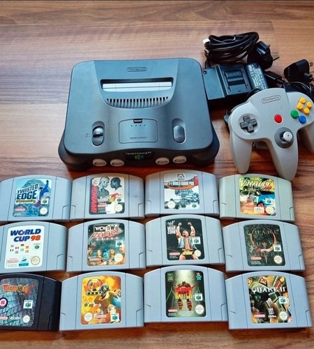 Nintendo n64 console grey pal - n64,