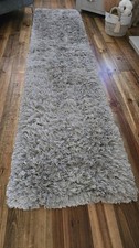 Next Silver Grey Lola Sparkle Plush Rug 160cm X 230cm