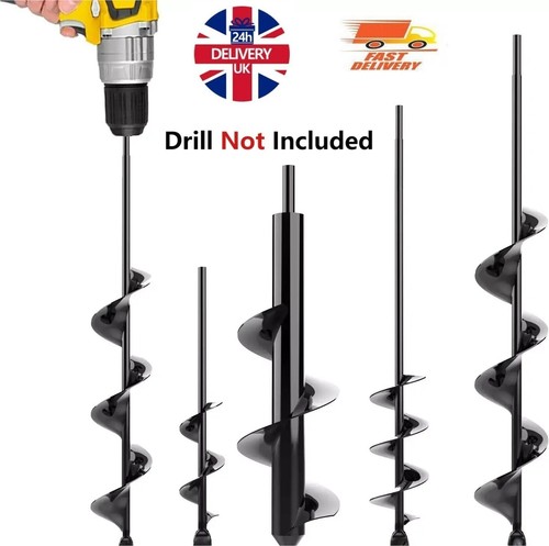 Auger spiral drill bit - spiral, post