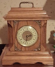 Handmade  Wooden Mantel Clock