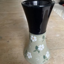 Langley Ware  Vase. Floral.   Early 20th C.     15 Cms.    Stamped.