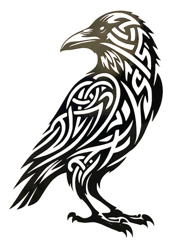 Crow raven bird vinyl - crow,