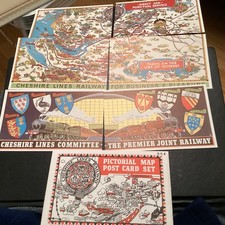 Dalkeith Picture Postcard Set ,  Railway ,Cheshire Lines , Pictorial Map Set