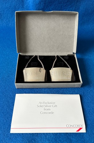 Pair concorde sterling silver - pair,