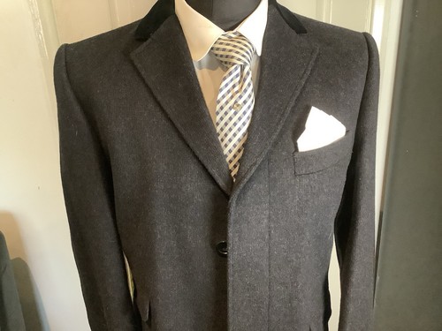 Mens dark grey overcoat 38r - mens,