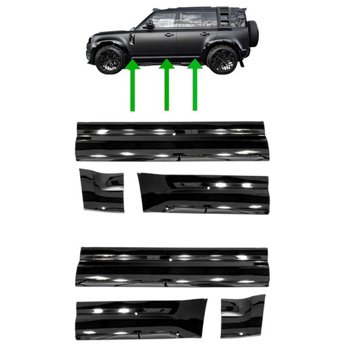 Door trims gloss black side - gloss,