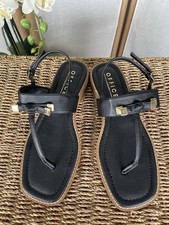 Topshop black faux leather