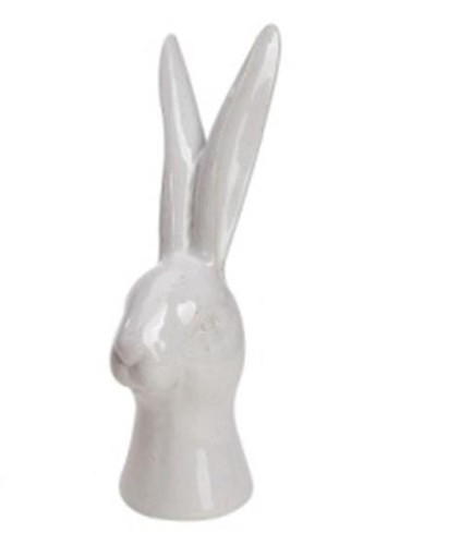White rabbit head porcelain - rabbit,