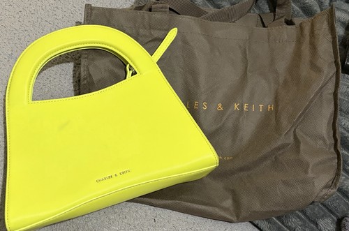 Charles keith yellow leather - &,