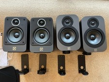 Q Acoustics 3010i + 2010i Surround Sound Speakers With Wall Mounts