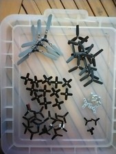 Lego 45 Items Bundle Helicopter Rotar Blades Arms Propellors 6 Sizes Lot30