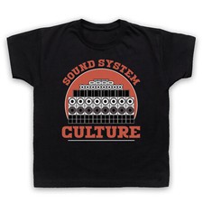 SOUND SYSTEM CULTURE JAMAICAN REGGAE SKA MUSIC DJS KIDS CHILDS T-SHIRT