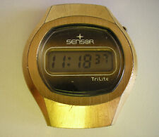 SENSOR TRILITE LCD DIGITAL VINTAGE QUARTZ WATCH. 1978.