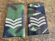 British Army Sergeant MTP Rank Slide set of 2 slides Used