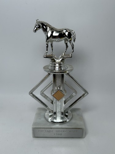 Vintage horse show trophy - horse,