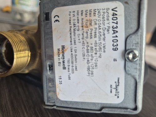 Honeywell v4073a1039 port - 3,