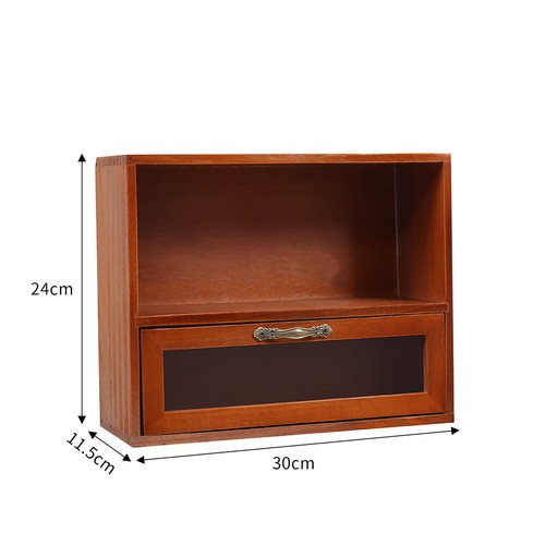 Vintage desk organizer wooden - desk,