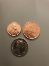 3 X Gibraltar coins - 2006 The Great Siege 10P, 2003 2P & 1 P 2007 TBTC1602