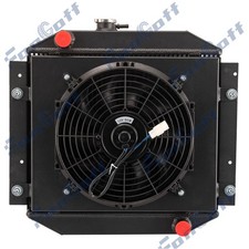 3 ROWS Radiator + Shroud Fan