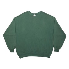 JERZEES Mens Green Crew Neck