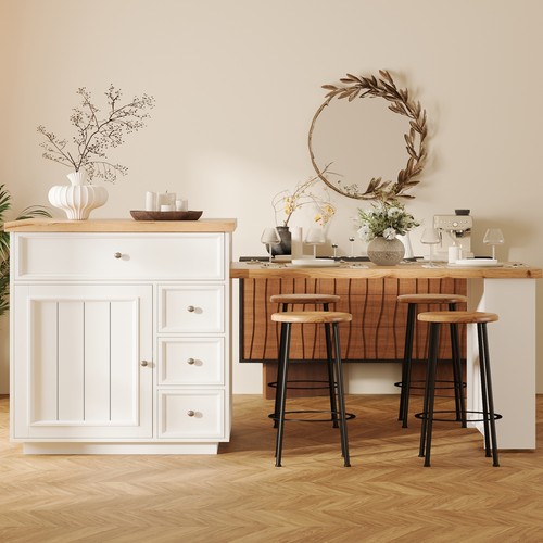 Extendable kitchen island - kitchen,