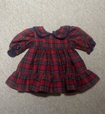 Annie Vintage baby girls tartan dress Red/blue 6-12 Months Party