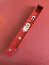 Wooden Knitting Needle Box Lady Knitting & Cat