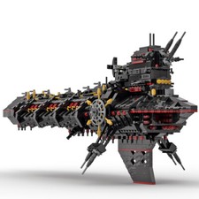 Battleship with Display Stand MOC-161010 2346 Parts MOC for Age 14+ Collectible