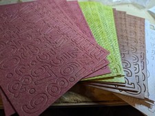 16 Sheets Of Chipboard Alphabets