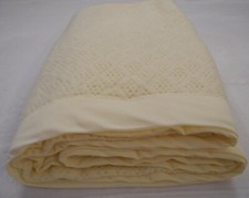 VTG 1970/80s LEMON CELLULAR BLANKET/THROW W174 x L224cm (68.5”x88.5”) RETRO!