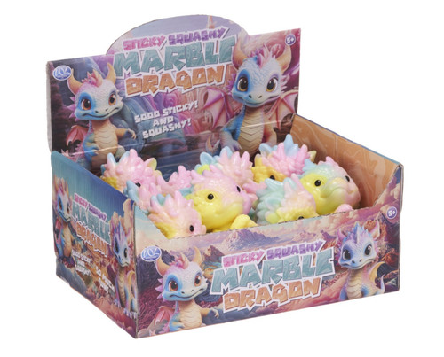 Sticky squishy marble dragon - marble,