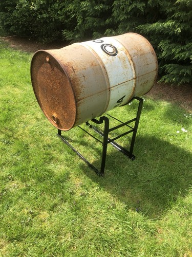 Vintage oil drum - vintage, stand