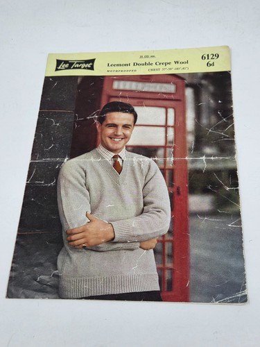 Vintage knitting pattern lee - vintage,