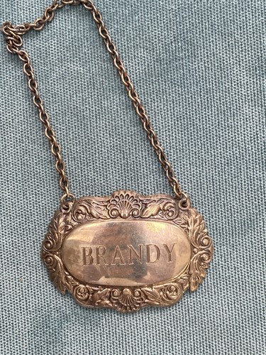 Vintage white metal brandy - white,